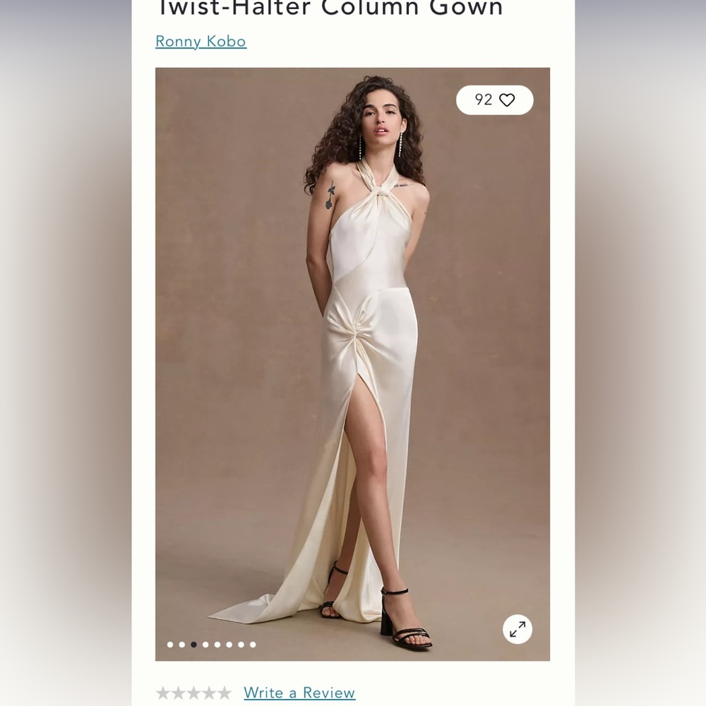 ANTHROPOLOGIE / Bhldn Ronny Kobo Samra gown NWT